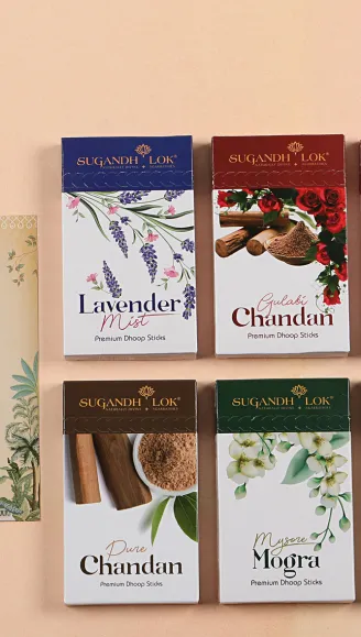 Photoshoot for a Sugandh Lok Product